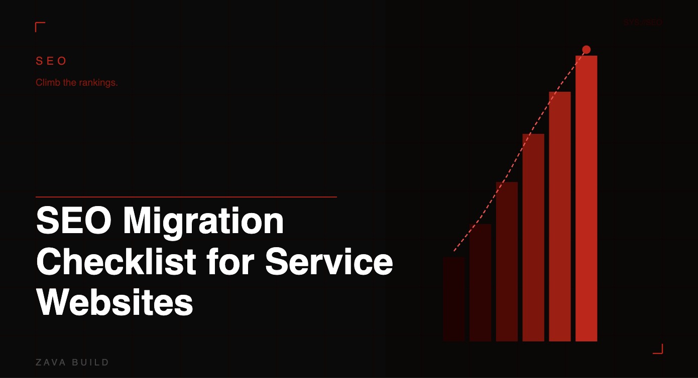 SEO Migration Checklist for Service Websites | Zava Build