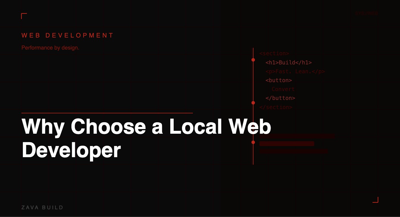 Local Web Developer Near Me: Benefits for UK Businesses | Zava Build